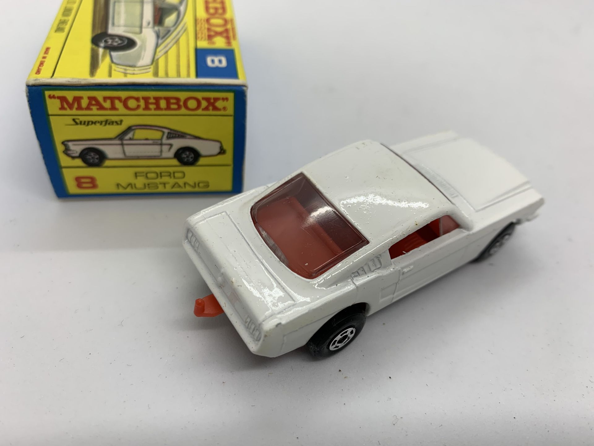MATCHBOX FORD MUSTANG NO 8 WITH ORIGINAL BOX - NO RESERVE - Image 4 of 6