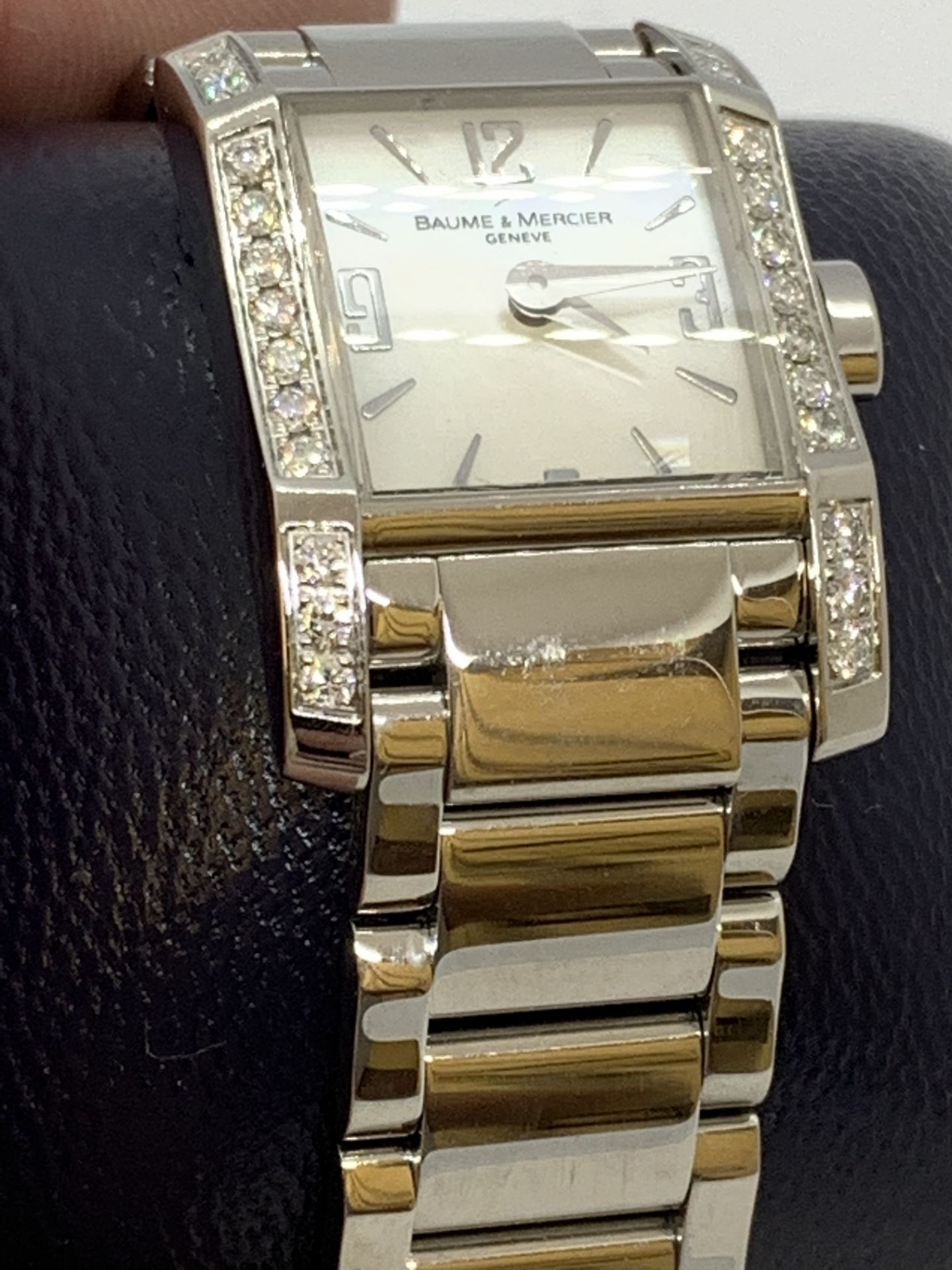 BAUME & MERCIER HAMPTON WATCH - DIAMOND SET - Image 3 of 7