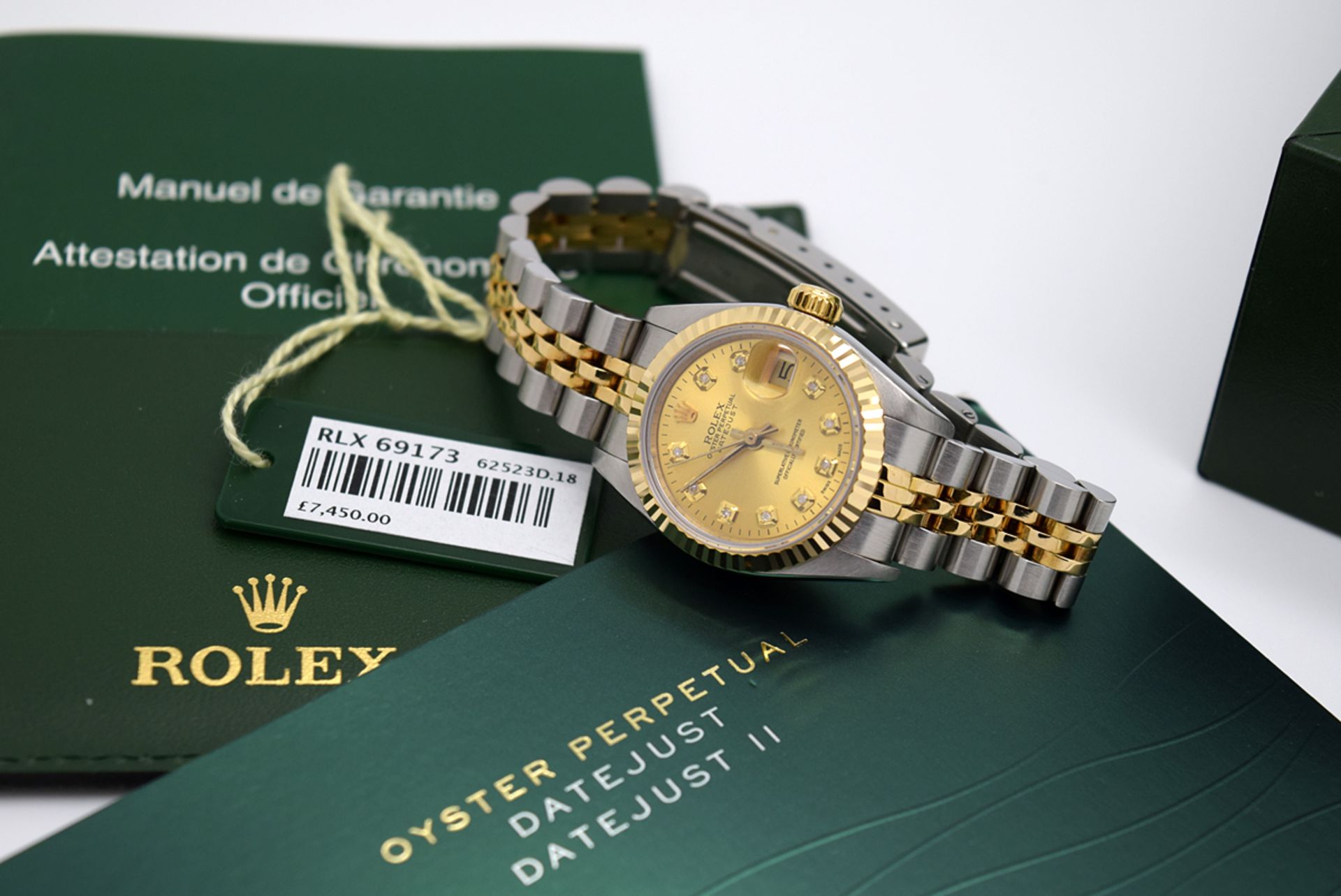 *Stunning* Rolex 18K Gold & Steel Diamond Lady DateJust - 'Champagne' Dial - Image 4 of 8
