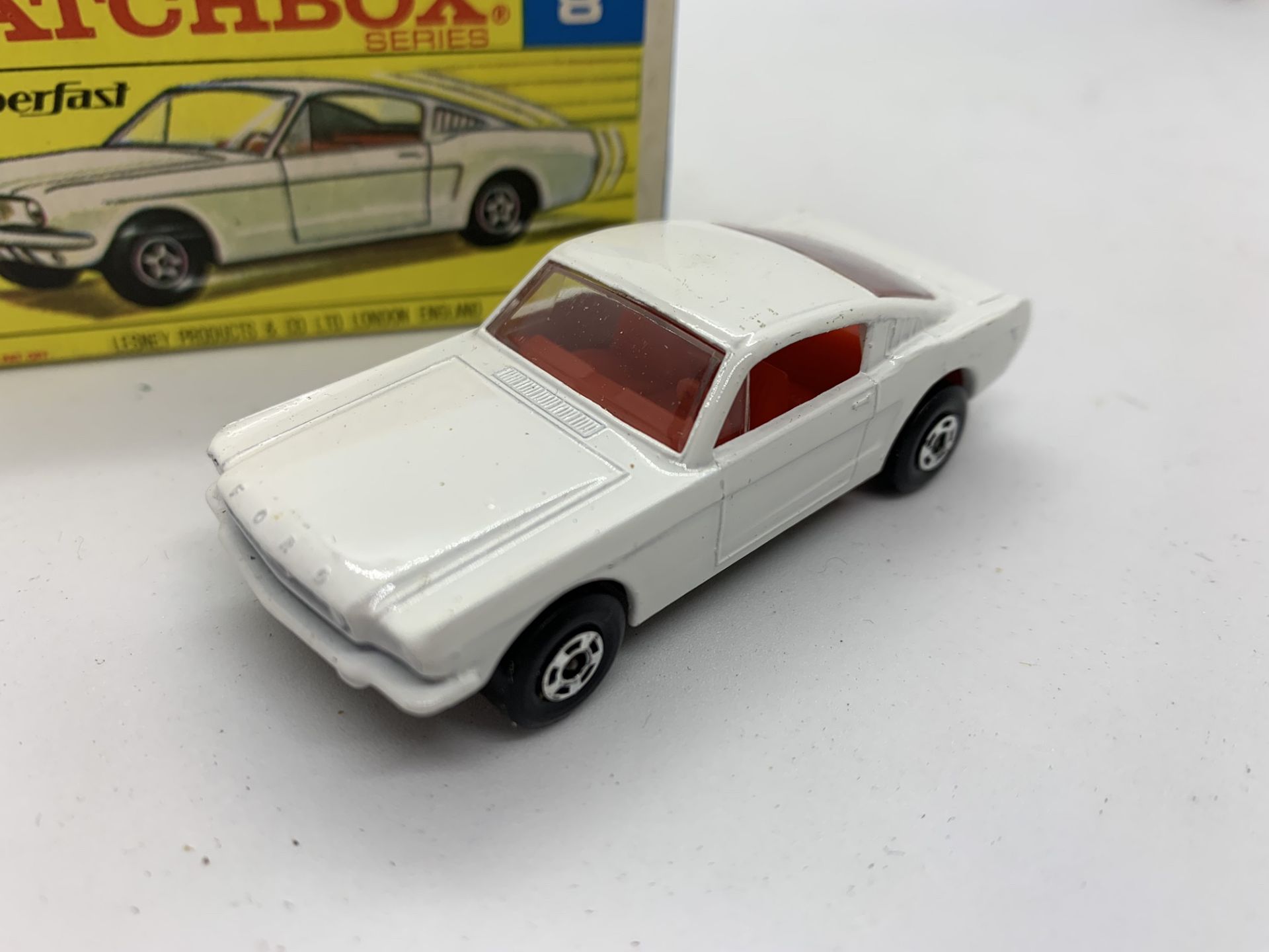 MATCHBOX FORD MUSTANG NO 8 WITH ORIGINAL BOX - NO RESERVE - Image 2 of 6