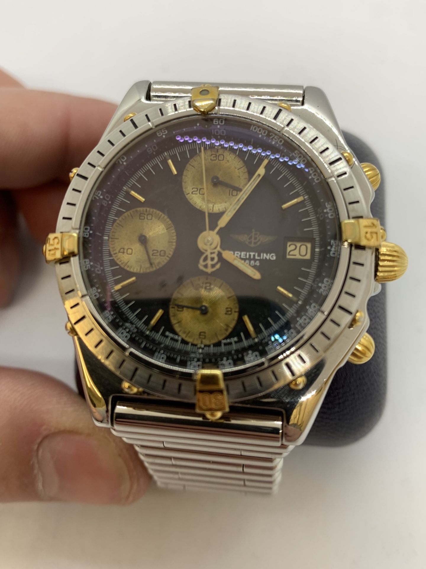 BREITLING B13047 GOLD & STAINLESS STEEL WATCH