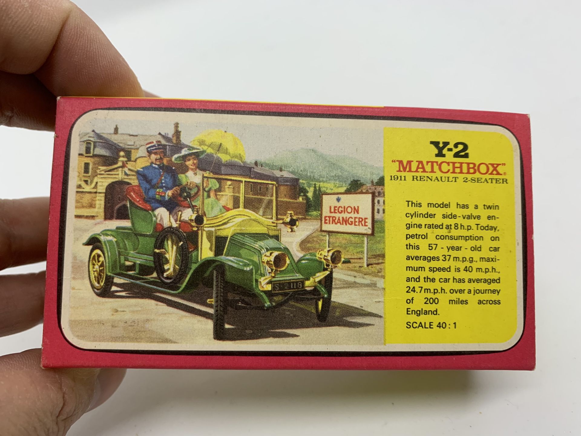 BOXED MATCHBOX Y2 1911 RENAULT 2 SEATER - Image 3 of 3
