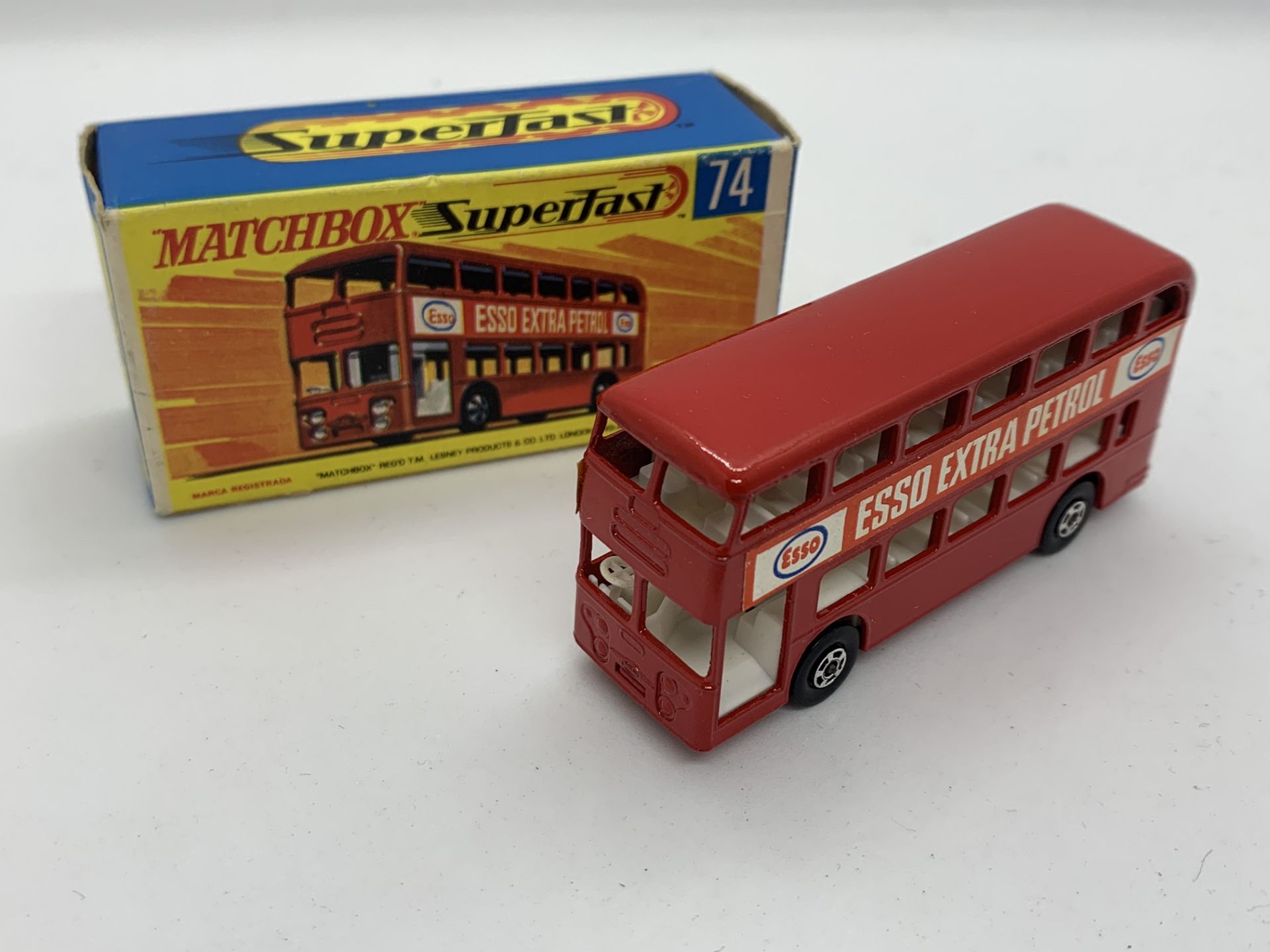 MATCHBOX DAIMLER BUS NO 74 WITH ORIGINAL BOX - NO RESERVE