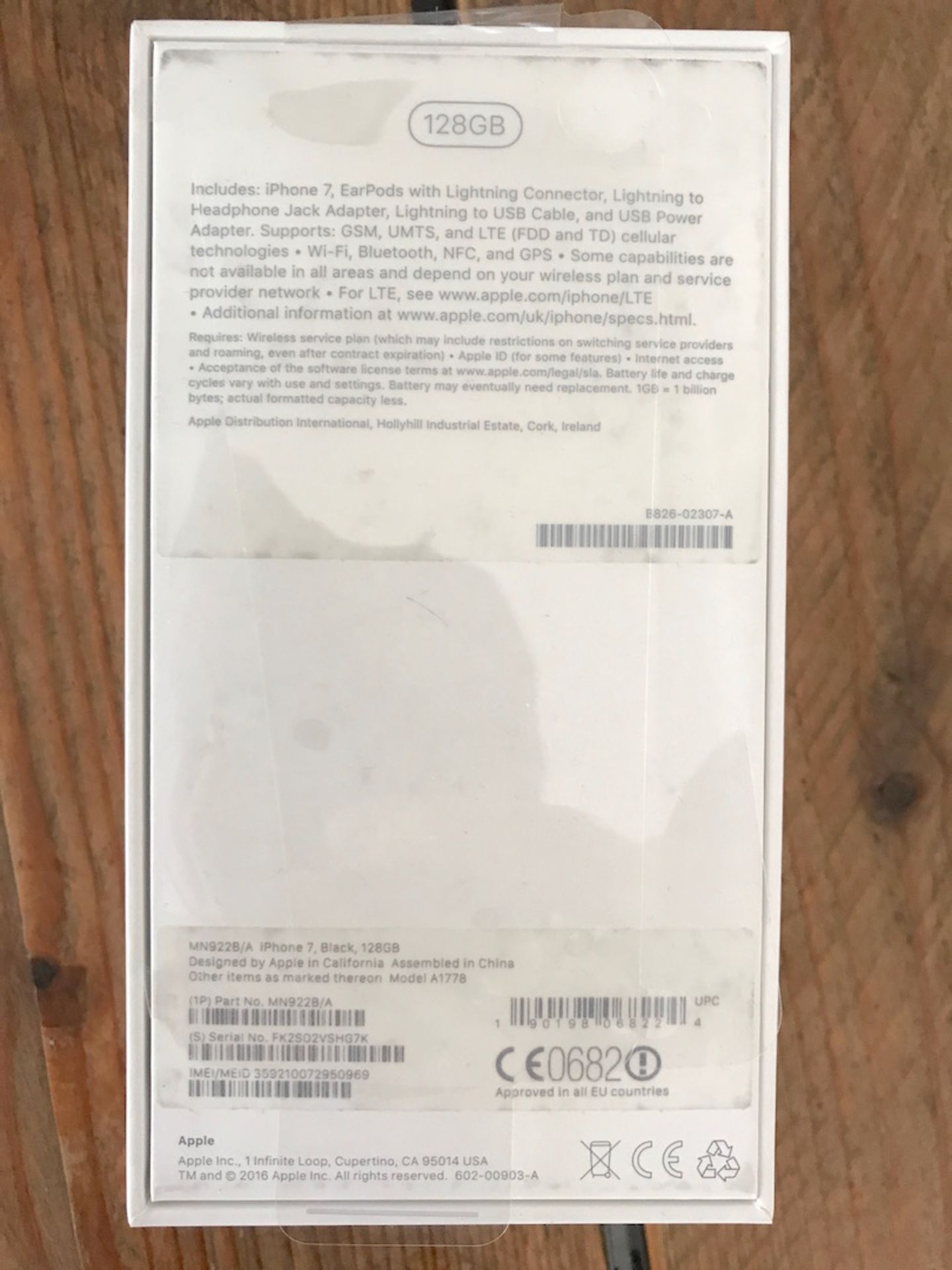 Genuine Apple iPhone 7 128GB - Matte Black (A1778) - Image 6 of 6