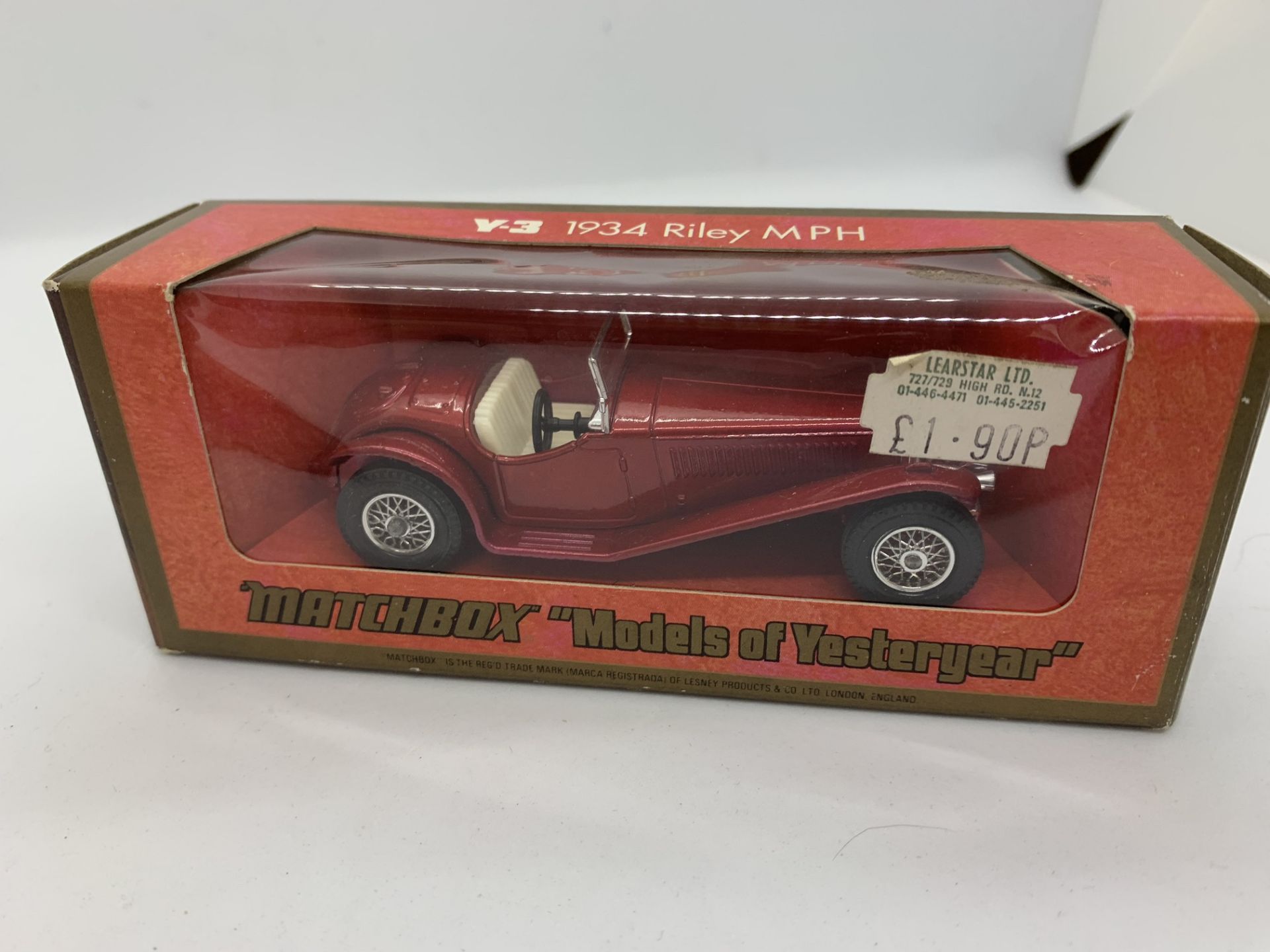 BOXED MATCHBOX 1934 RILEY MPH