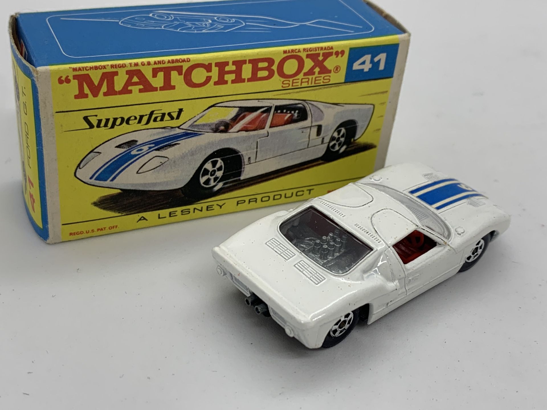 MATCHBOX FORD GT NO 41 WITH ORIGINAL BOX - NO RESERVE - Image 2 of 5