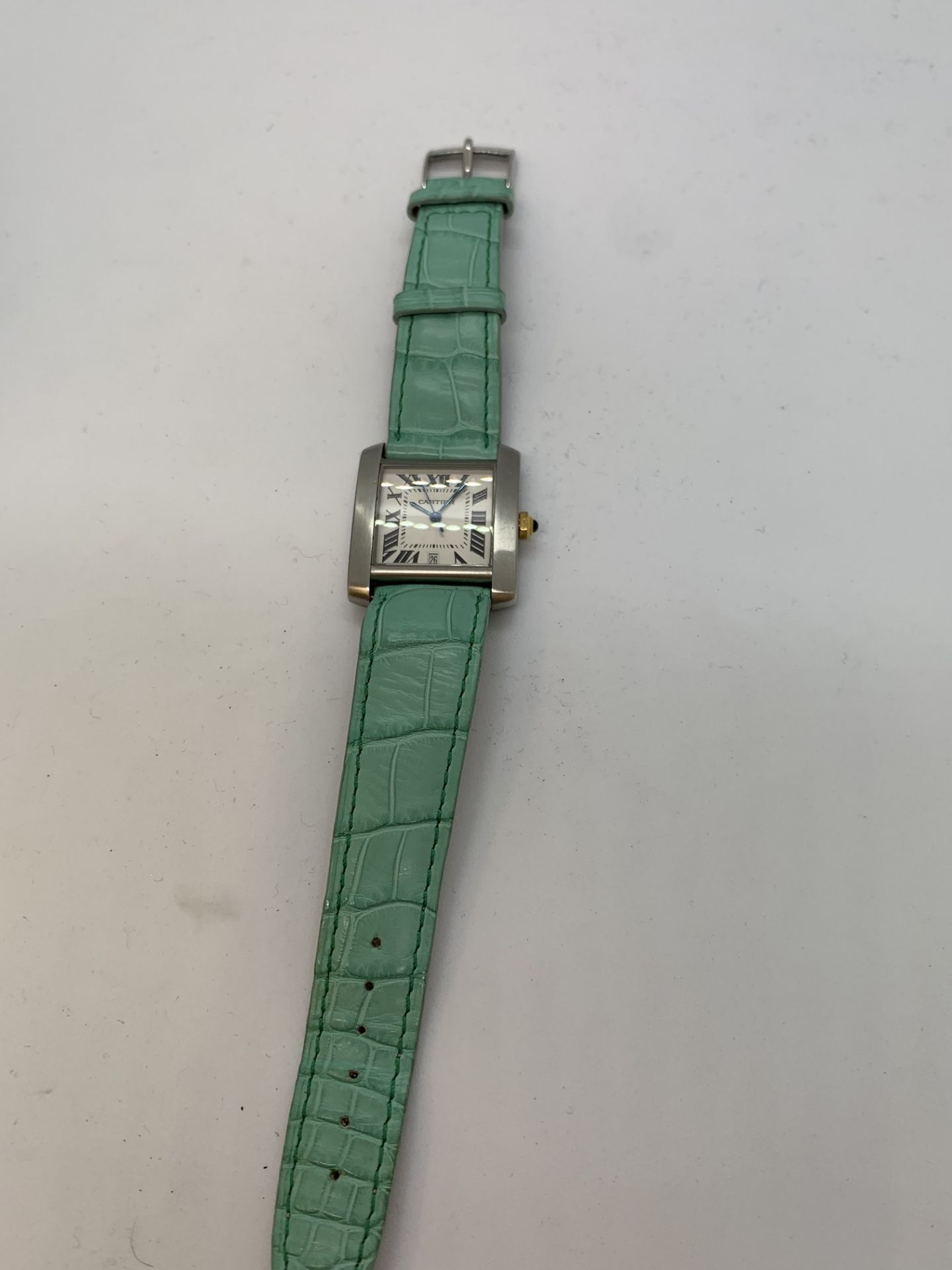 CARTIER 2302 AUTOMATIC WATCH - LEATHER STRAP - Image 3 of 3