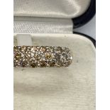 9ct GOLD DIAMOND SET RING