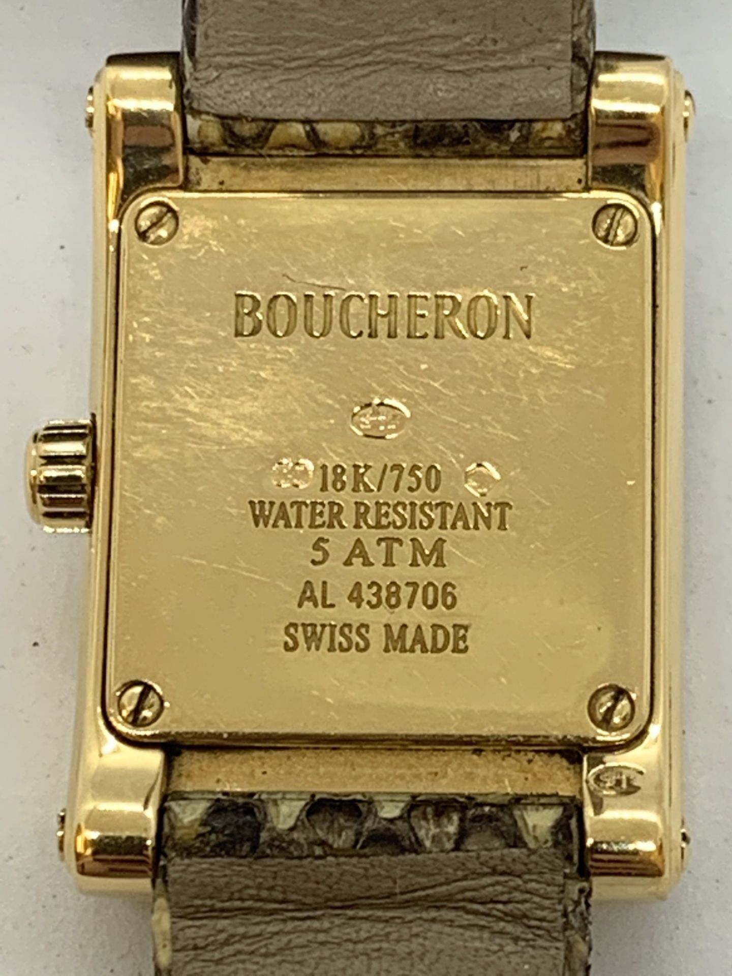 BOUCHERON 18ct GOLD WATCH - Image 7 of 8