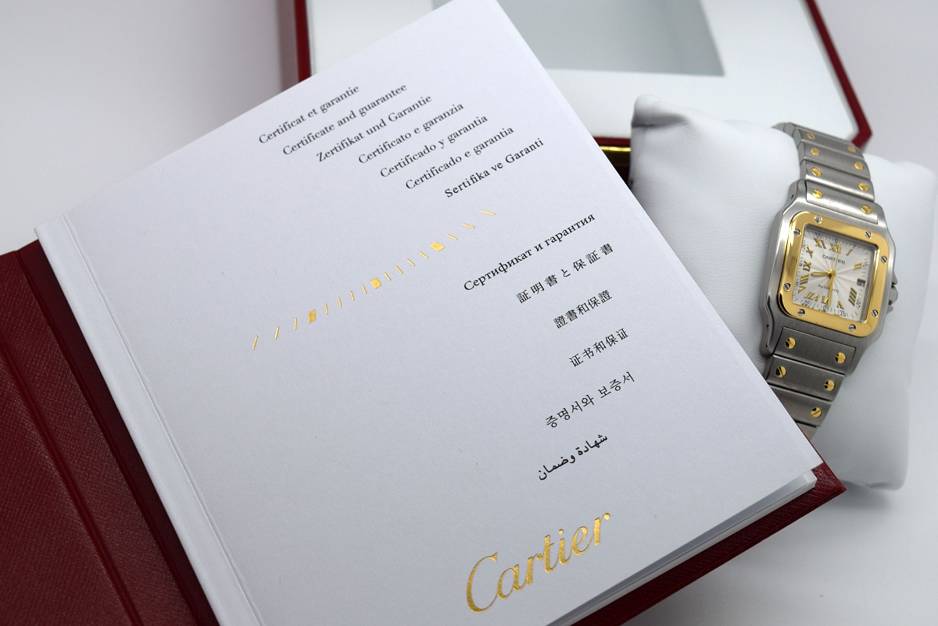 *Large* Cartier Santos 'Galbee' 18k Gold and Steel Model - Anniversary Dial! - Image 8 of 10