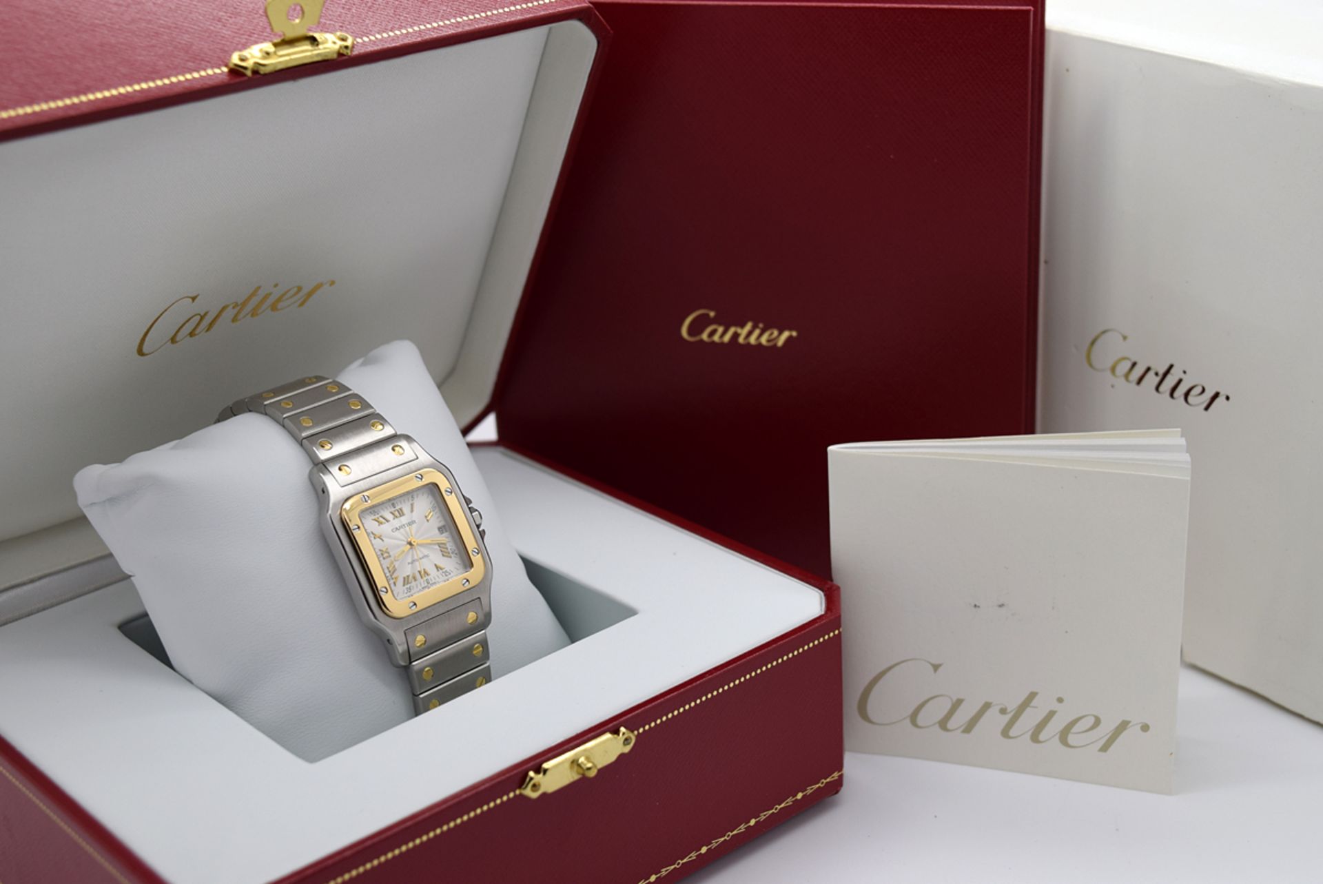 *Large* Cartier Santos 'Galbee' 18k Gold and Steel Model - Anniversary Dial! - Image 2 of 10