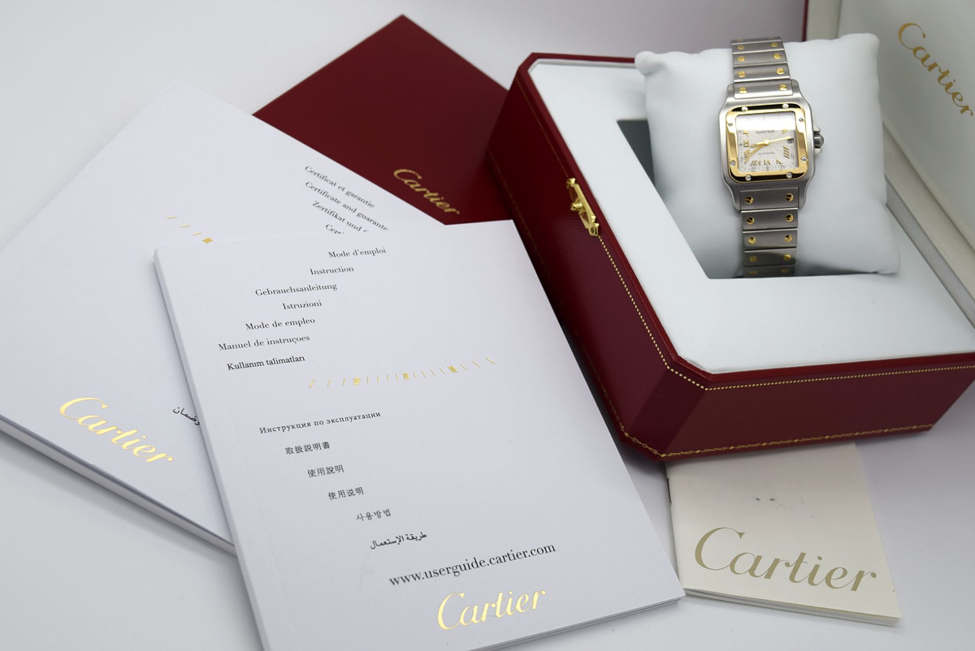 *Large* Cartier Santos 'Galbee' 18k Gold and Steel Model - Anniversary Dial! - Image 9 of 10