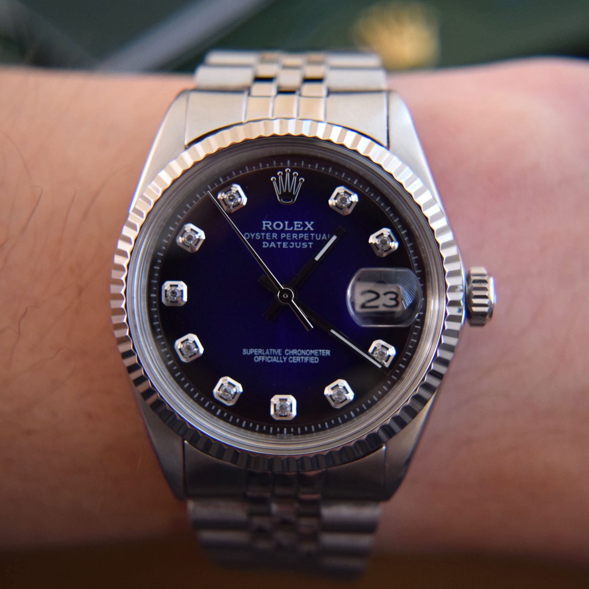 36MM MENS ROLEX DATEJUST WATCH - Image 5 of 11