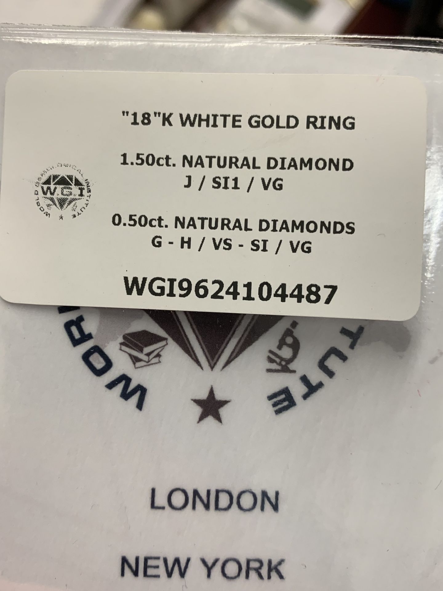 18ct GOLD 2.00ct DIAMOND RING 1.50ct MARQUISE + 0.50ct OTHER DIAMONDS - Image 11 of 11