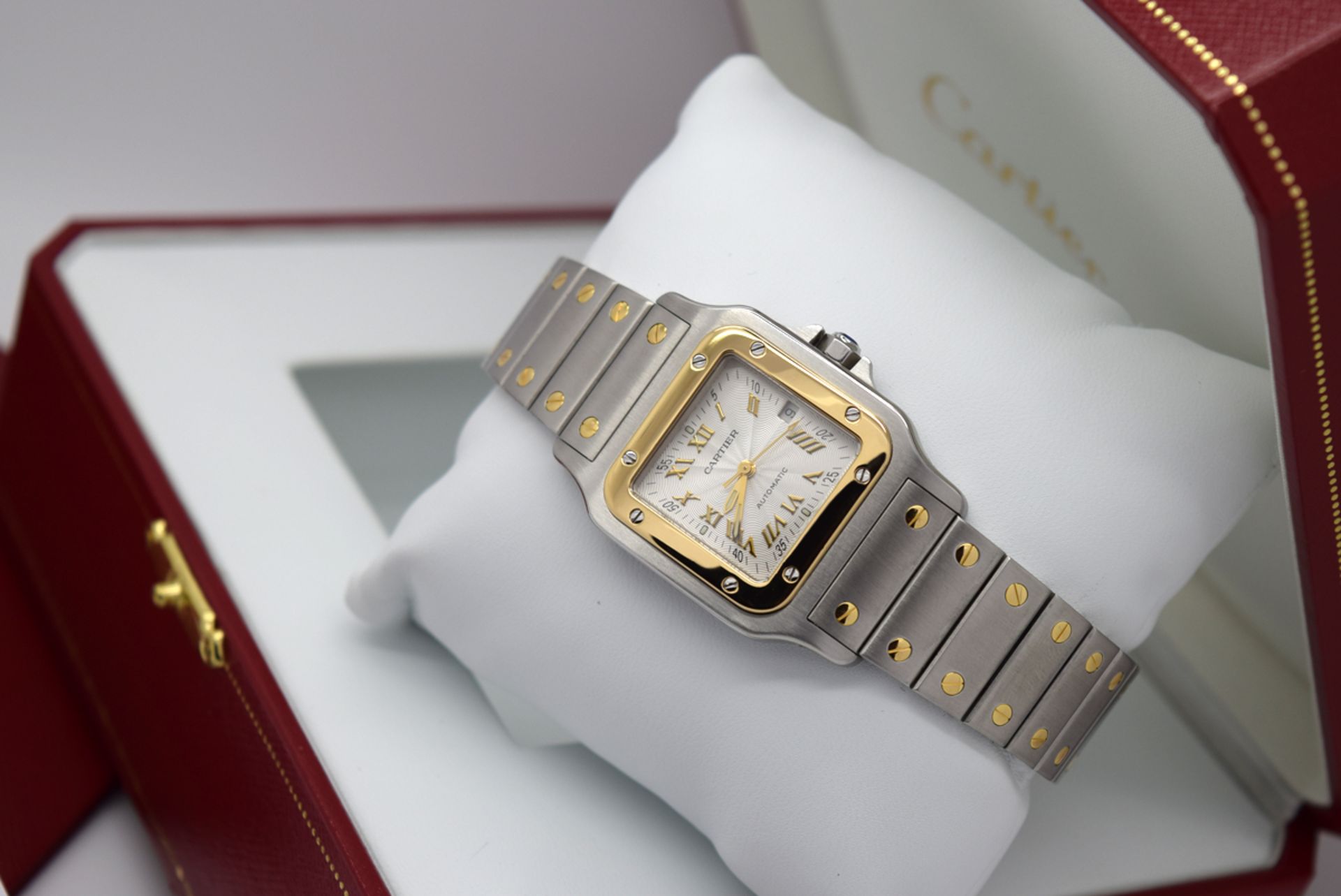 *Large* Cartier Santos 'Galbee' 18k Gold and Steel Model - Anniversary Dial! - Image 4 of 10