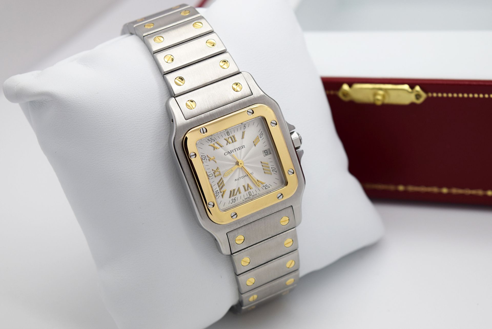 *Large* Cartier Santos 'Galbee' 18k Gold and Steel Model - Anniversary Dial! - Image 10 of 10