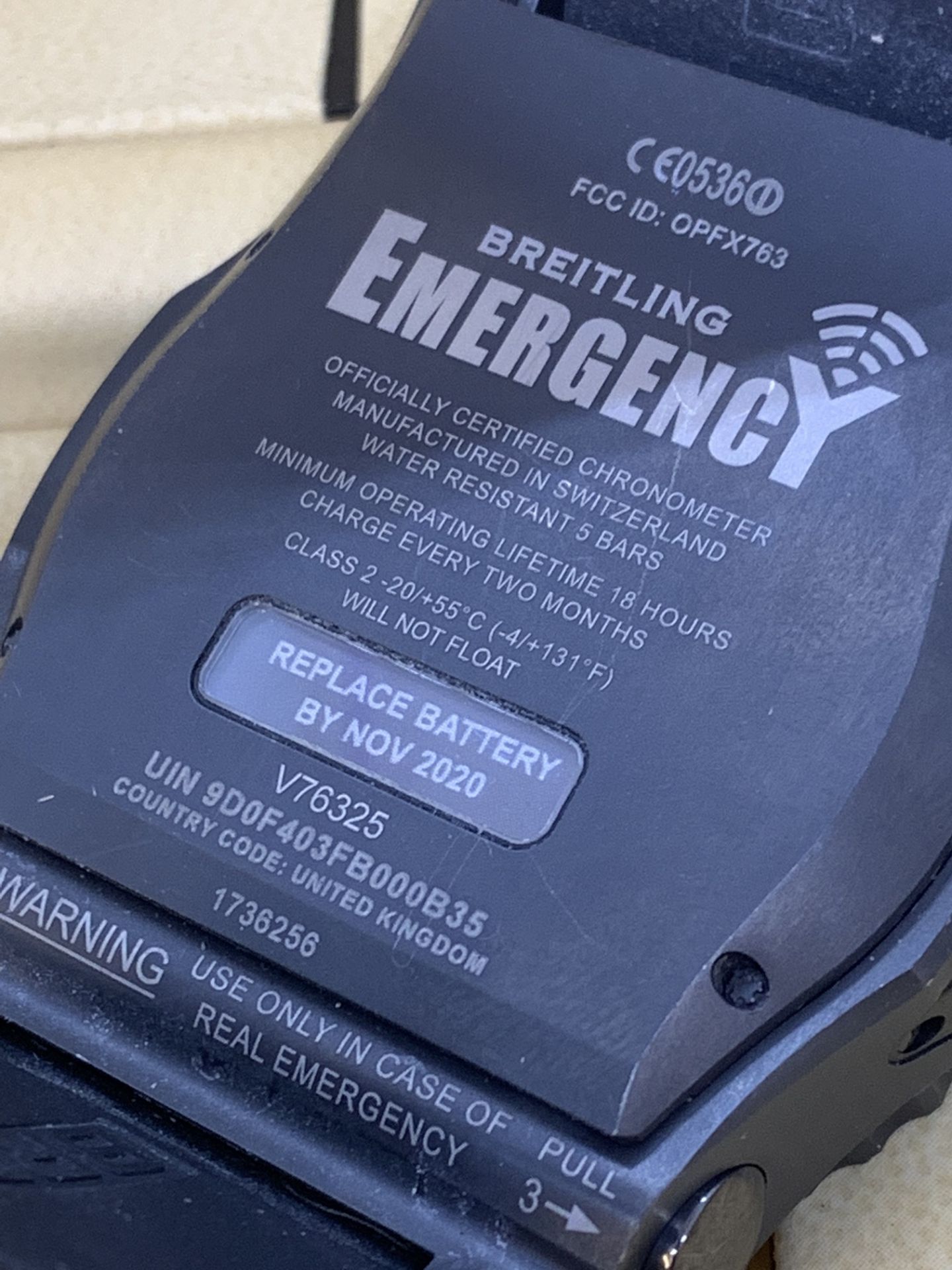 Breitling Emergency V76325 51mm Watch - Image 9 of 18