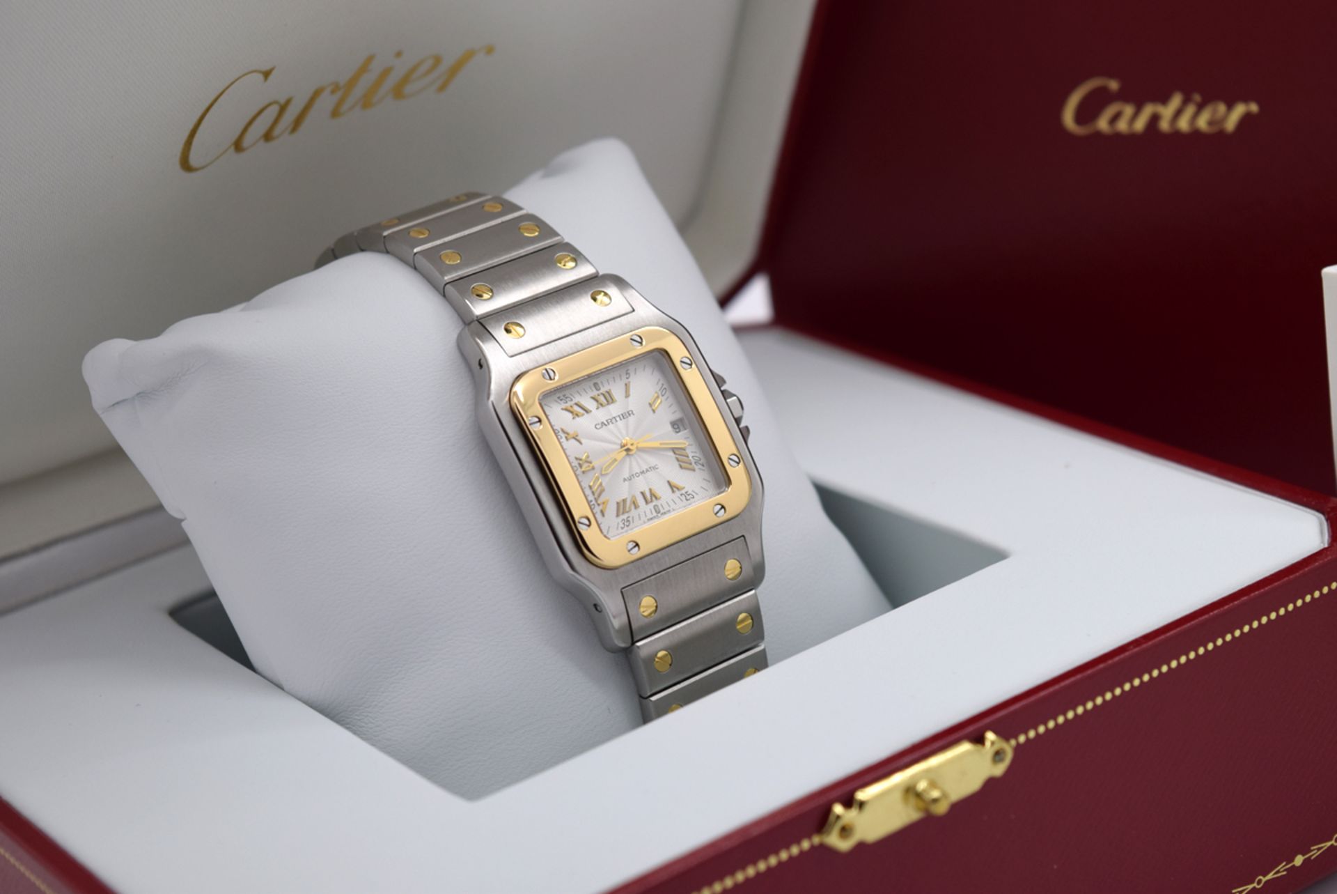 *Large* Cartier Santos 'Galbee' 18k Gold and Steel Model - Anniversary Dial! - Image 5 of 10