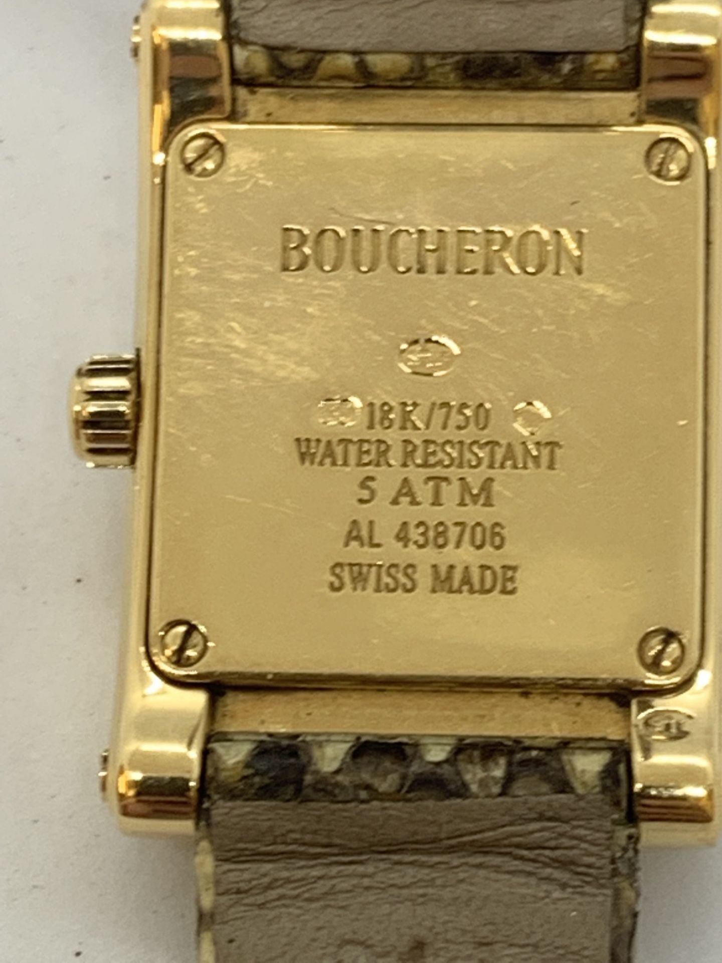 BOUCHERON 18ct GOLD WATCH - Image 6 of 8