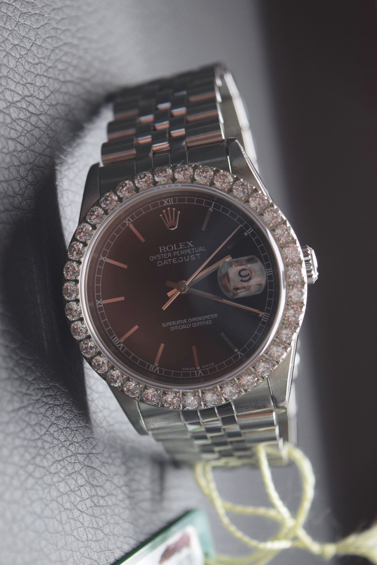 36MM MENS ROLEX DATEJUST WATCH - Image 3 of 5