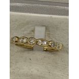 9ct GOLD DIAMOND SET RING