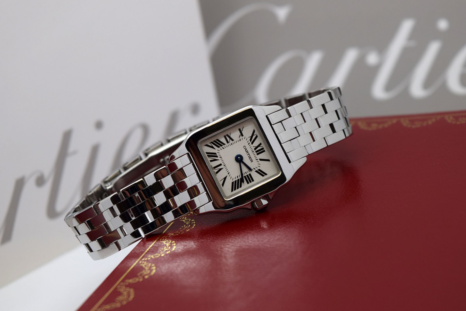 CARTIER LADIES DEMOISELLE WITH ROMAN NUMERAL DIAL (W25064Z5) - Image 2 of 17