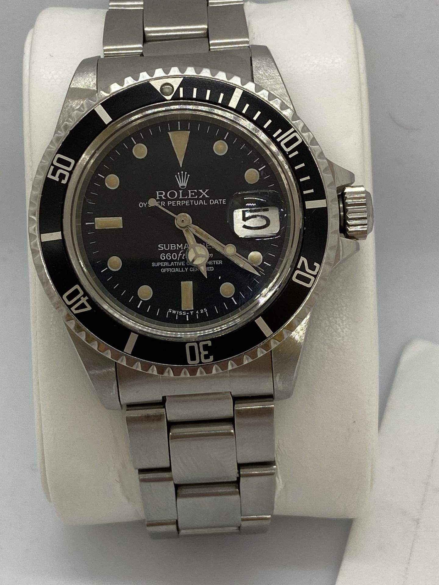 WATCH MARKED ROLEX SUBMARINER - MOVEMENT WARRANTED AS ROLEX