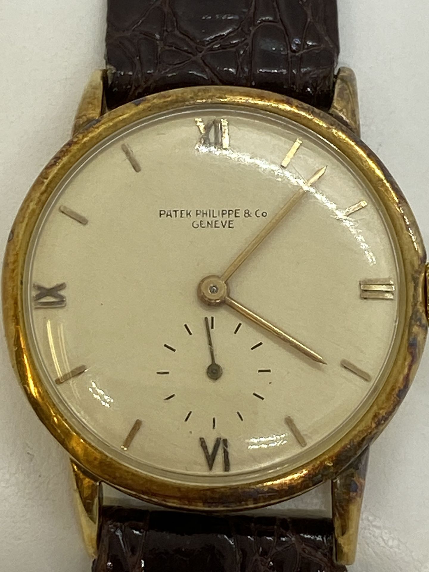 VINTAGE 18ct gold PATEK PHILLIPE WATCH - 1940'S/50'S