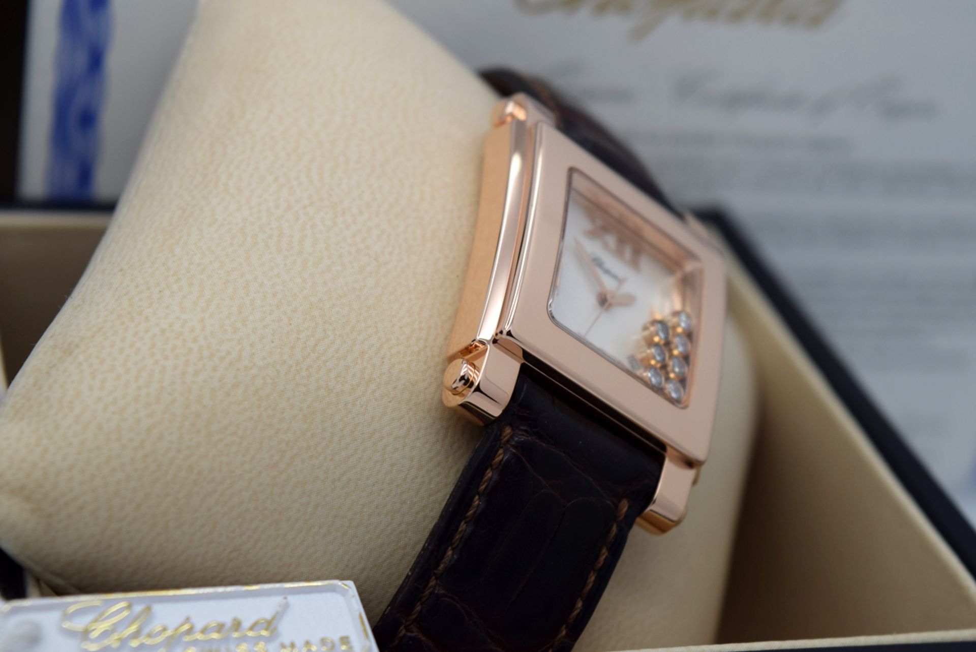 *** Chopard Happy Sport - 18k (750) Rose Gold and Diamond Model - M Pearl Dial! - Image 12 of 15