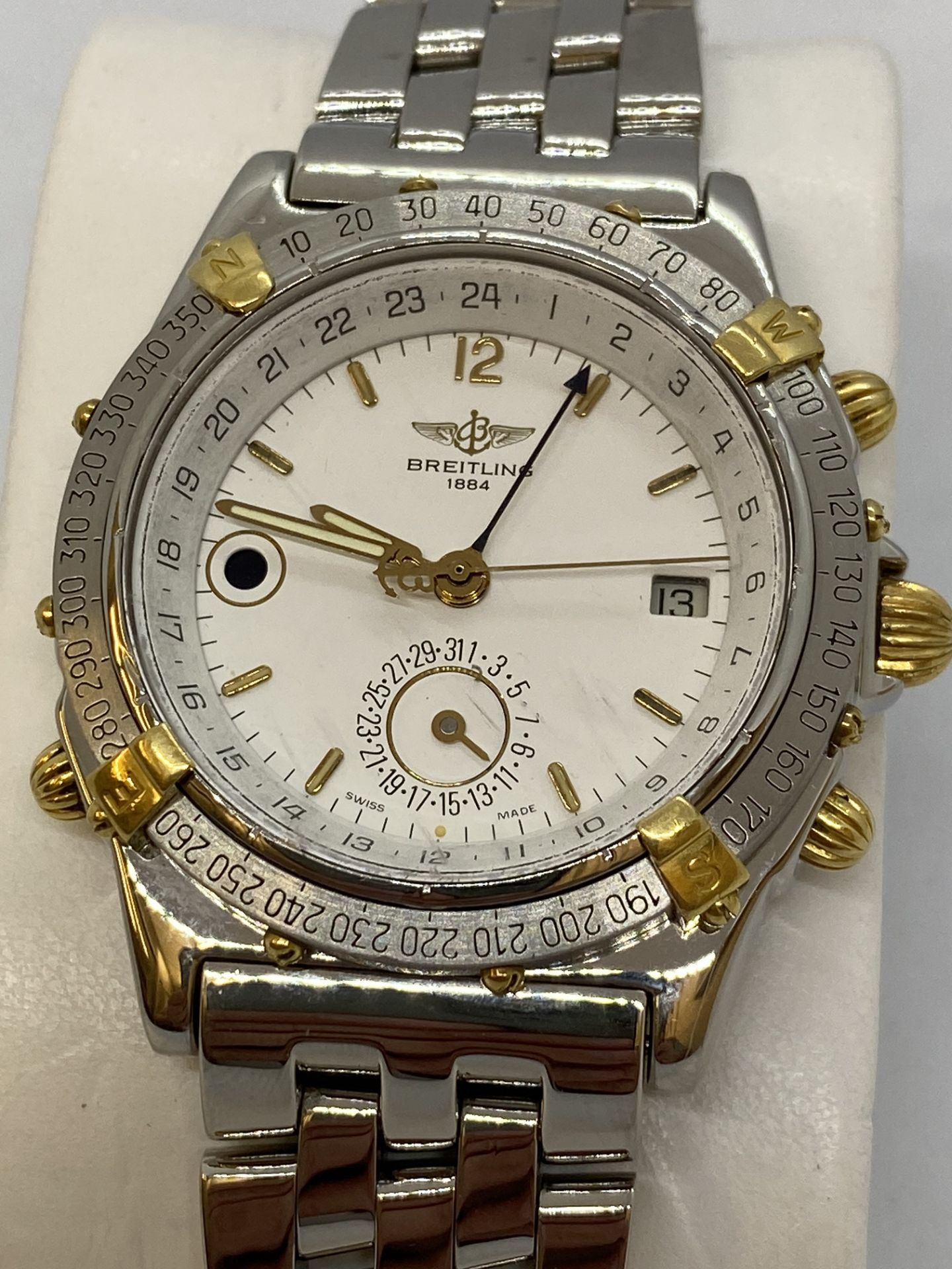 BREITLING GENTS DUOGRAPH WATCH STEEL & GOLD B15047 - Image 3 of 15