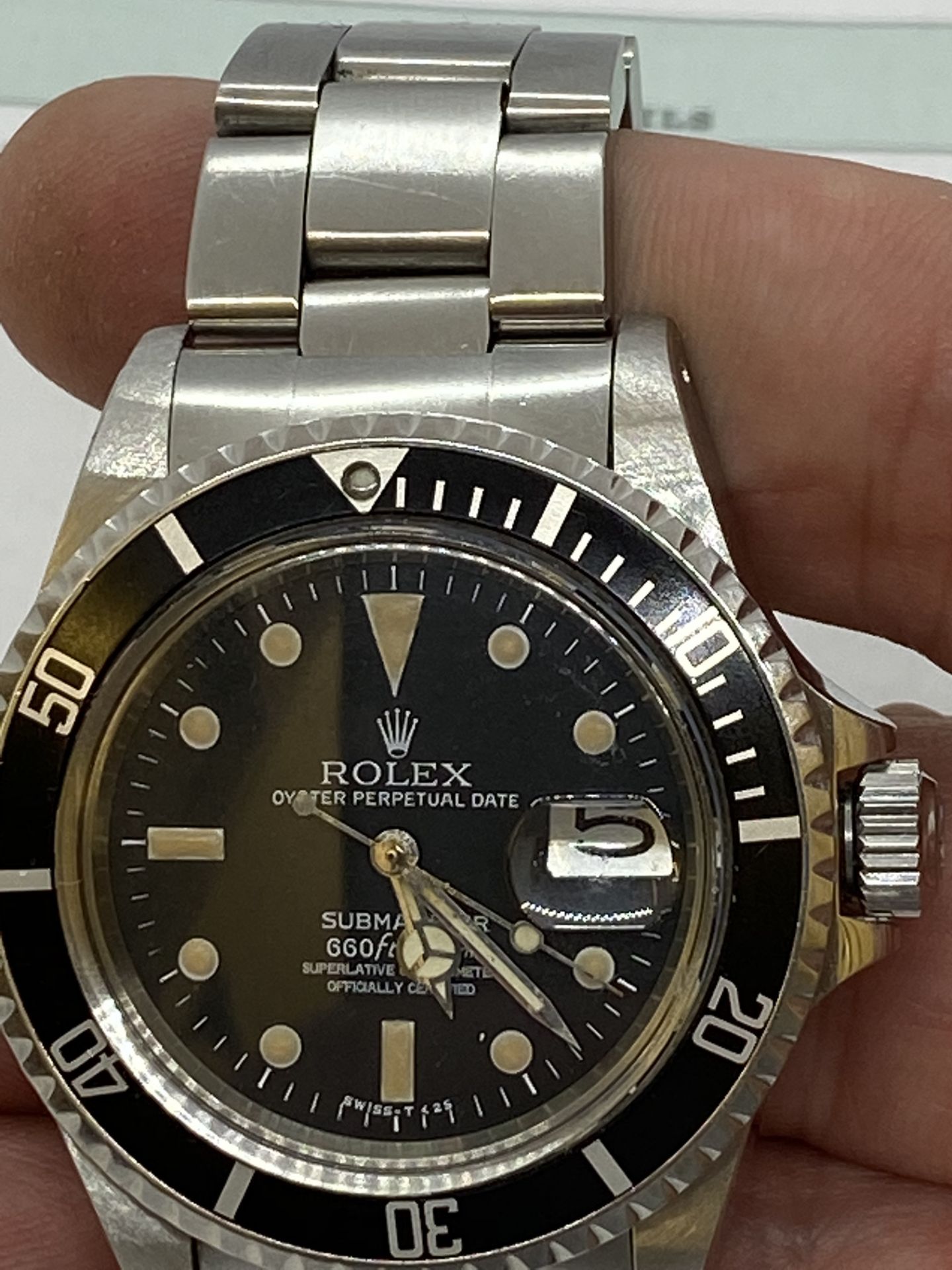 WATCH MARKED ROLEX SUBMARINER - MOVEMENT WARRANTED AS ROLEX - Image 15 of 28