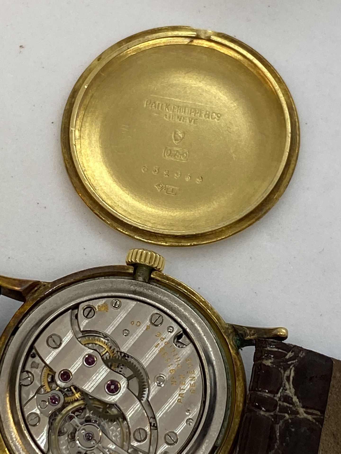 VINTAGE 18ct gold PATEK PHILLIPE WATCH - 1940'S/50'S - Image 13 of 14