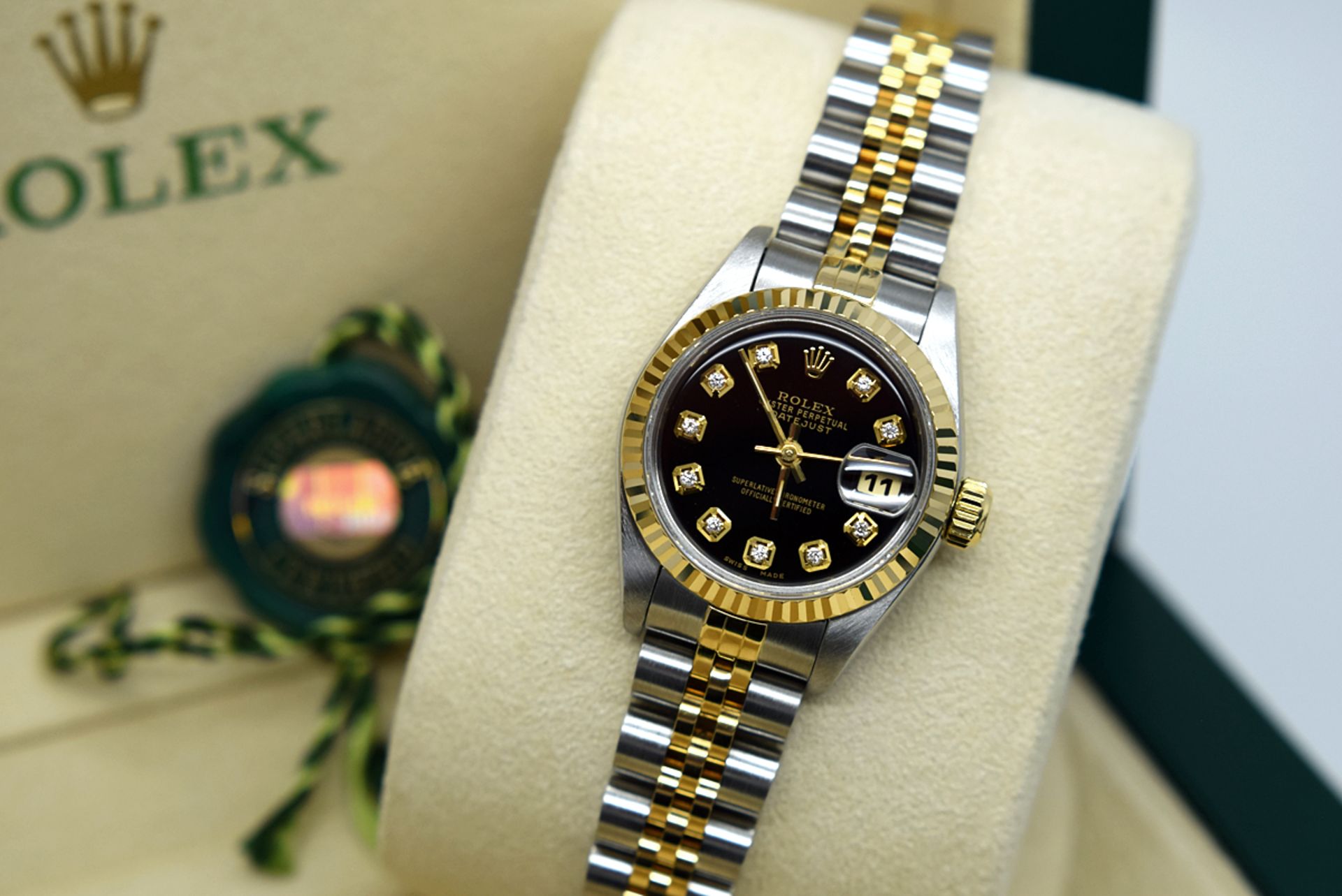 *STUNNING* ROLEX LADY DATEJUST - 18K GOLD & STEEL - DIAMOND DIAL!