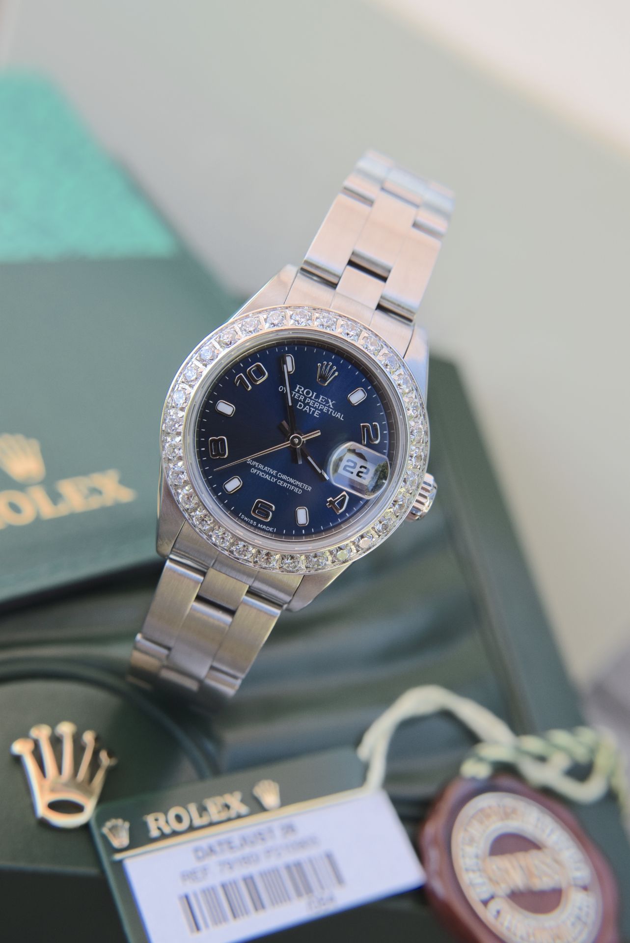 *Gorgeous* 2001 Rolex Oyster Datejust Stainless Steel - Blue Dial - Image 2 of 20