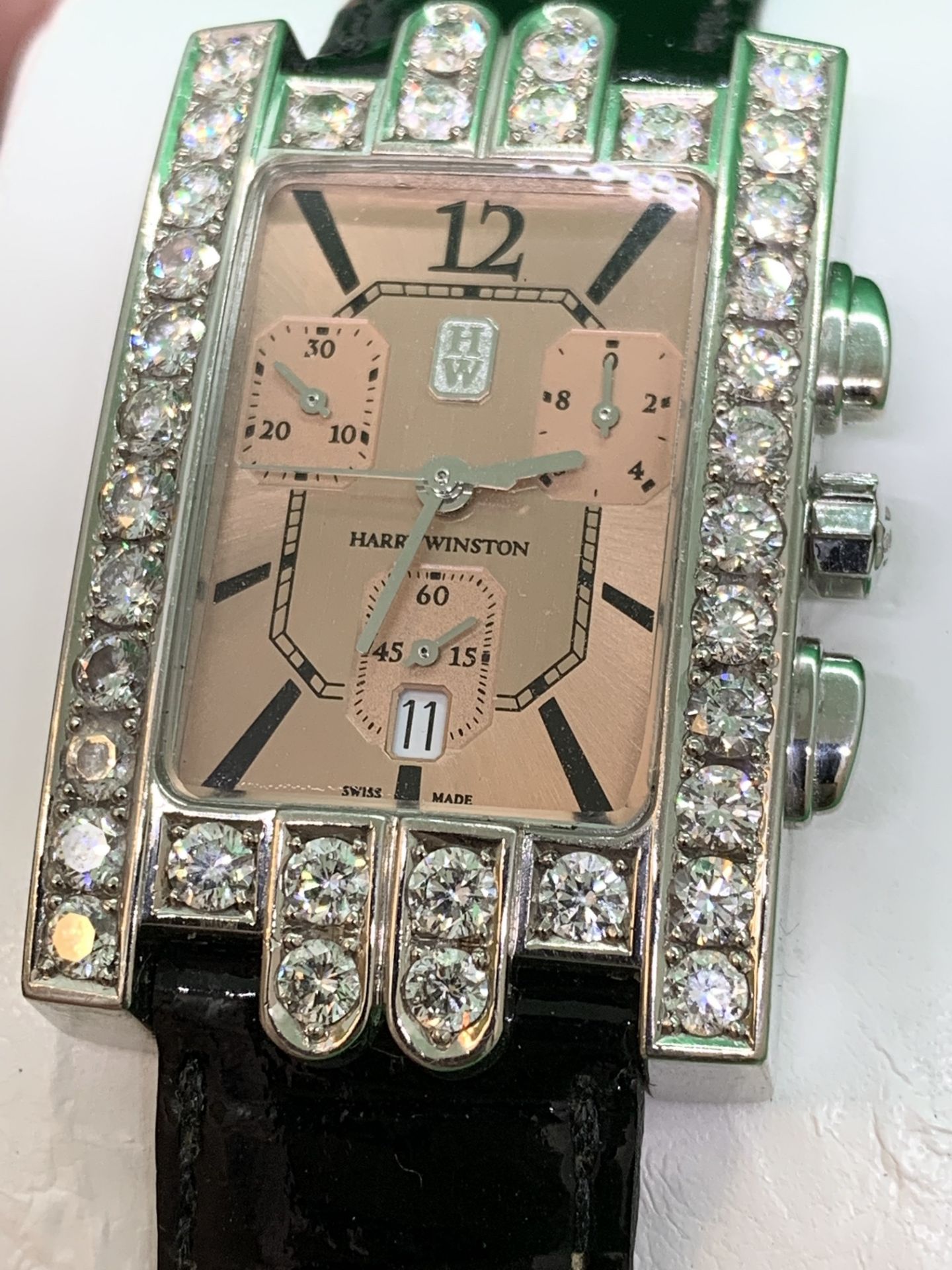 HARRY WINSTON DIAMOND SET WATCH - Image 8 of 13