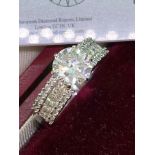 STUNNING EDR DIAMOND REPORT 1.54ct DIAMOND RING