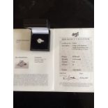 WHITE GOLD 3.13ct DIAMOND SOLITAIRE RING