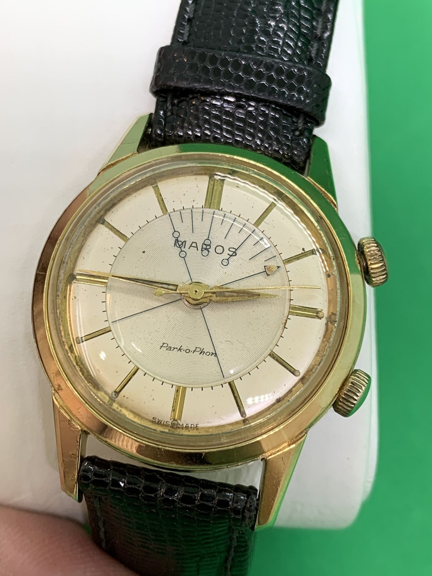 1960'S MAROS PARK-O-PHON ALARM WATCH