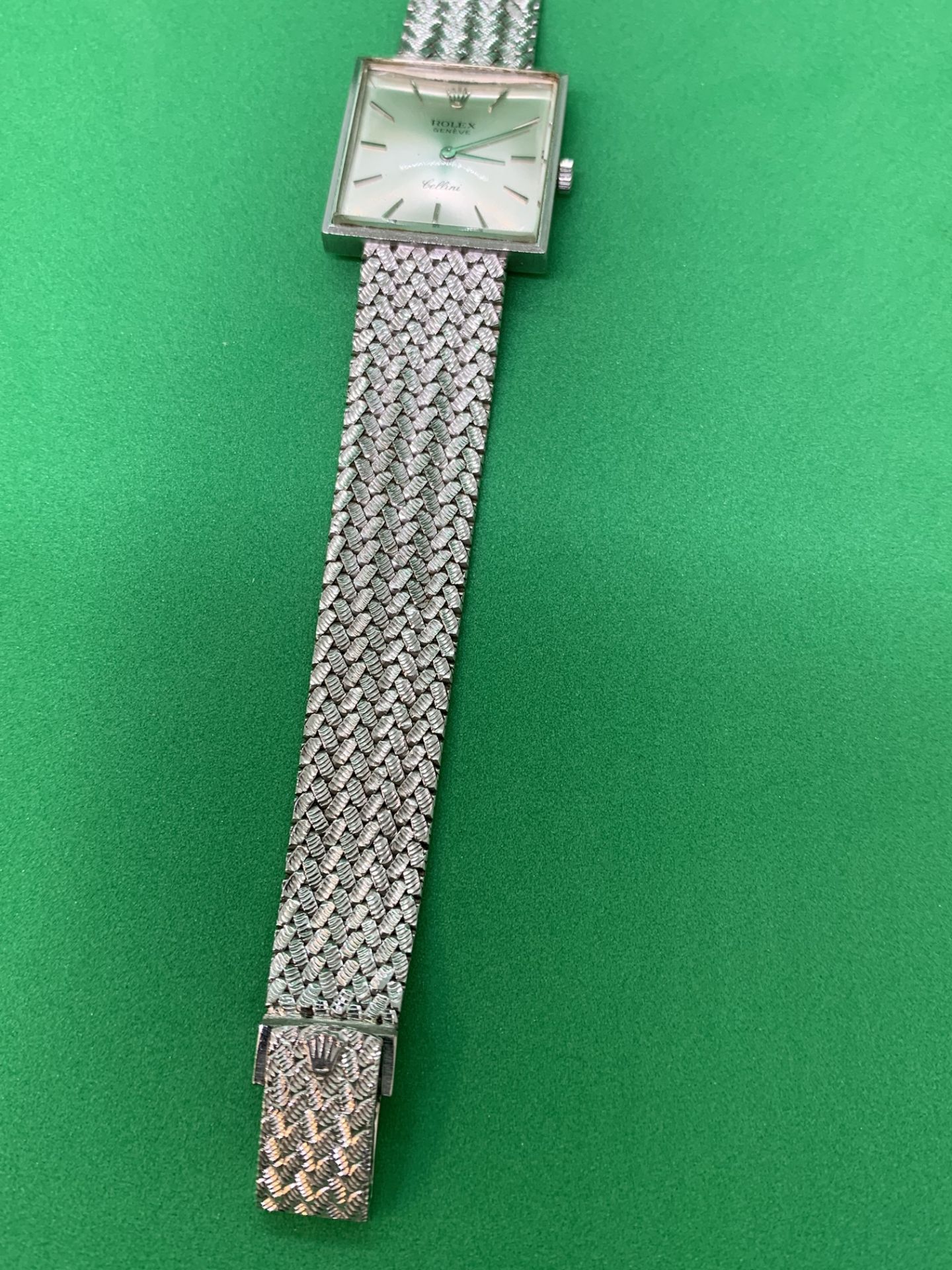 18ct WHITE GOLD ROLEX CELLINI WATCH - Image 7 of 9