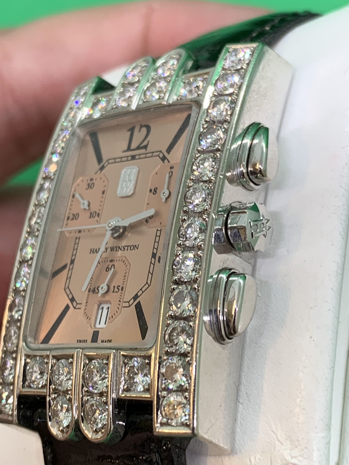 HARRY WINSTON DIAMOND SET WATCH - Image 6 of 13