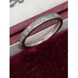 PLATINUM DIAMOND SET HALF ETERNITY RING