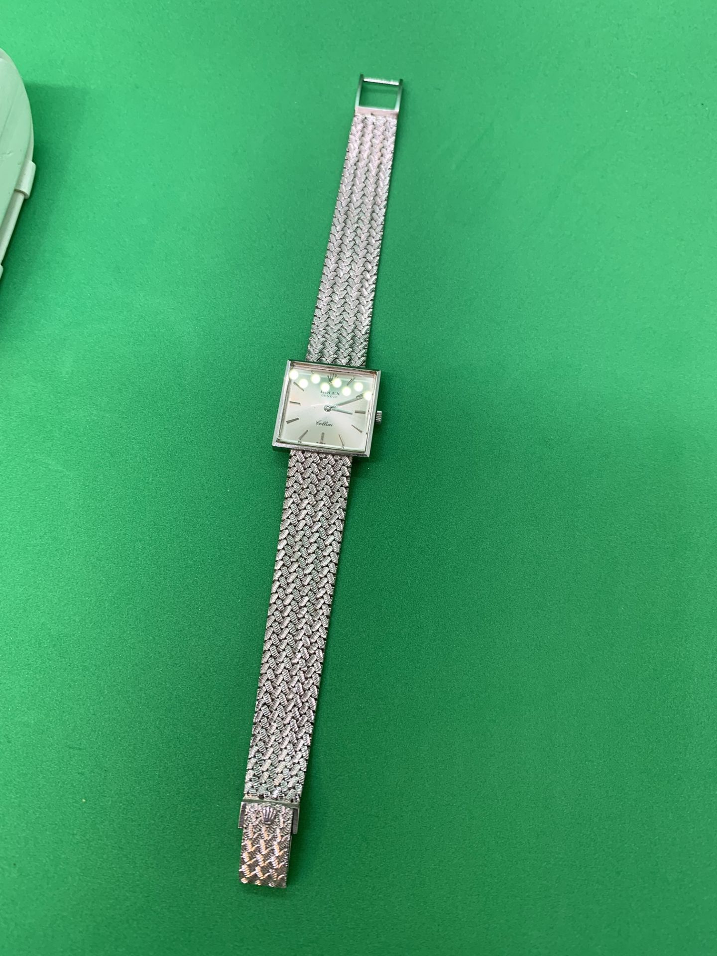 18ct WHITE GOLD ROLEX CELLINI WATCH - Image 6 of 9