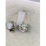 DIAMOND EAR STUDS - APPROX 0.50 TDW