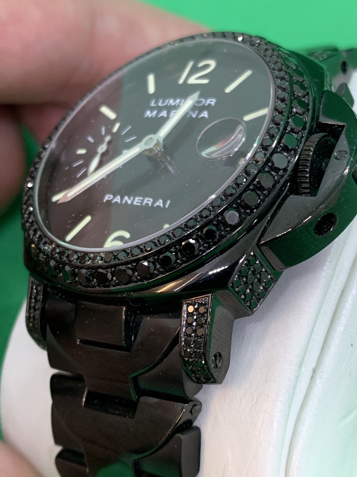 LUMINOR MARINA PANERAI CUSTOMISED - DIAMONDS - Image 3 of 13