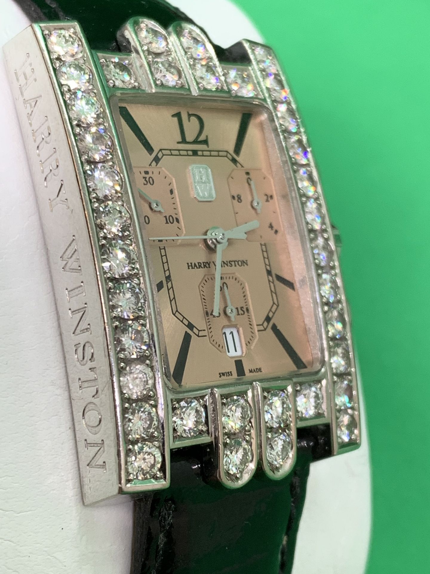 HARRY WINSTON DIAMOND SET WATCH - Image 3 of 13