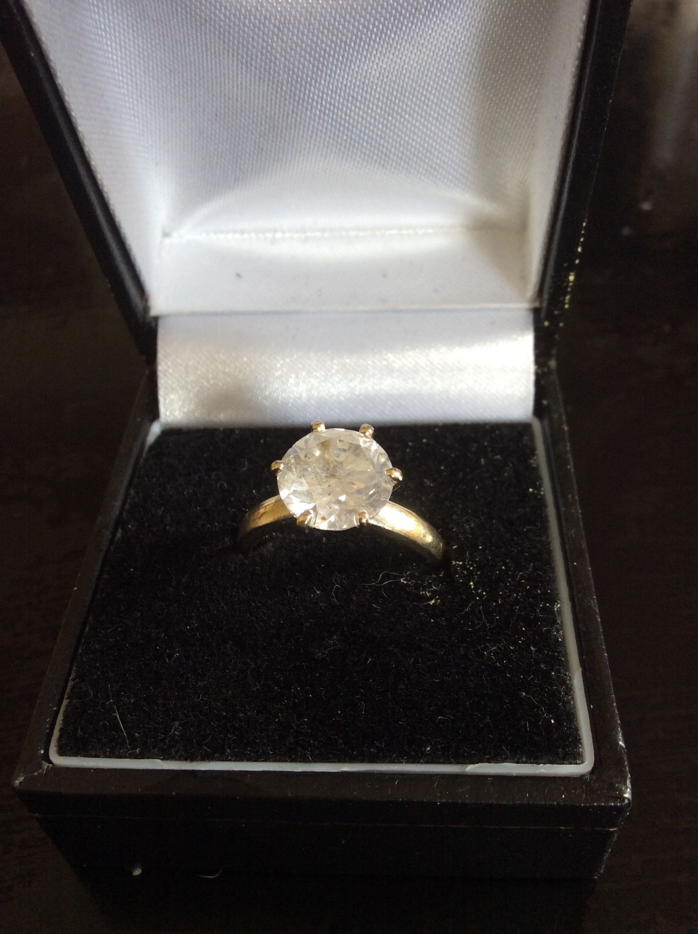 WHITE GOLD 3.13ct DIAMOND SOLITAIRE RING - Image 4 of 6