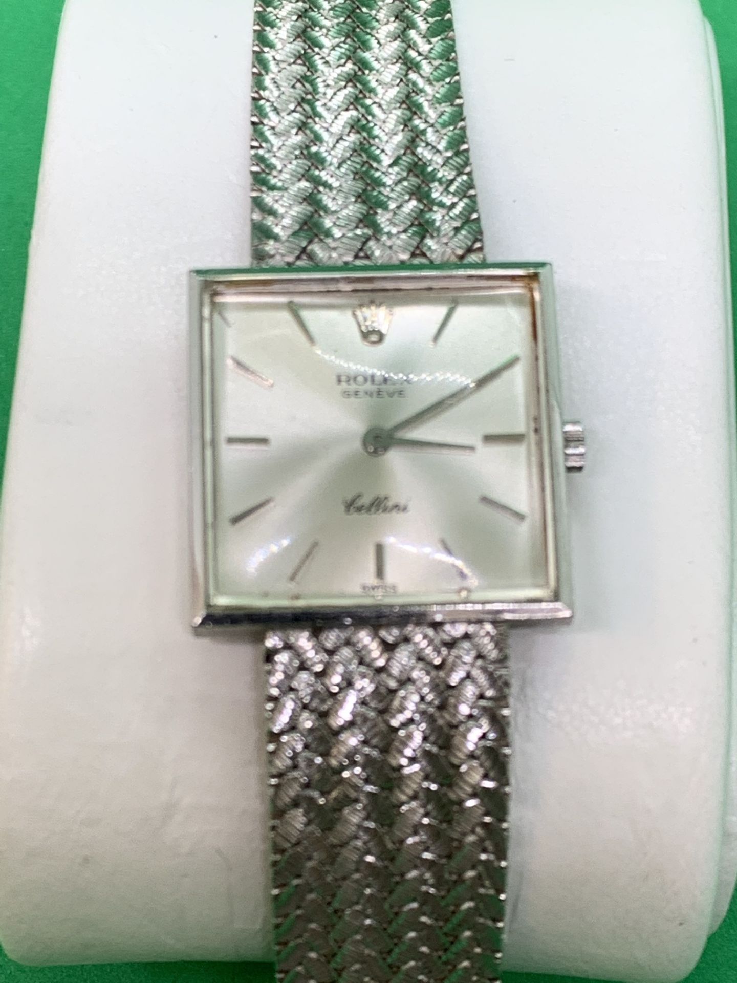 18ct WHITE GOLD ROLEX CELLINI WATCH