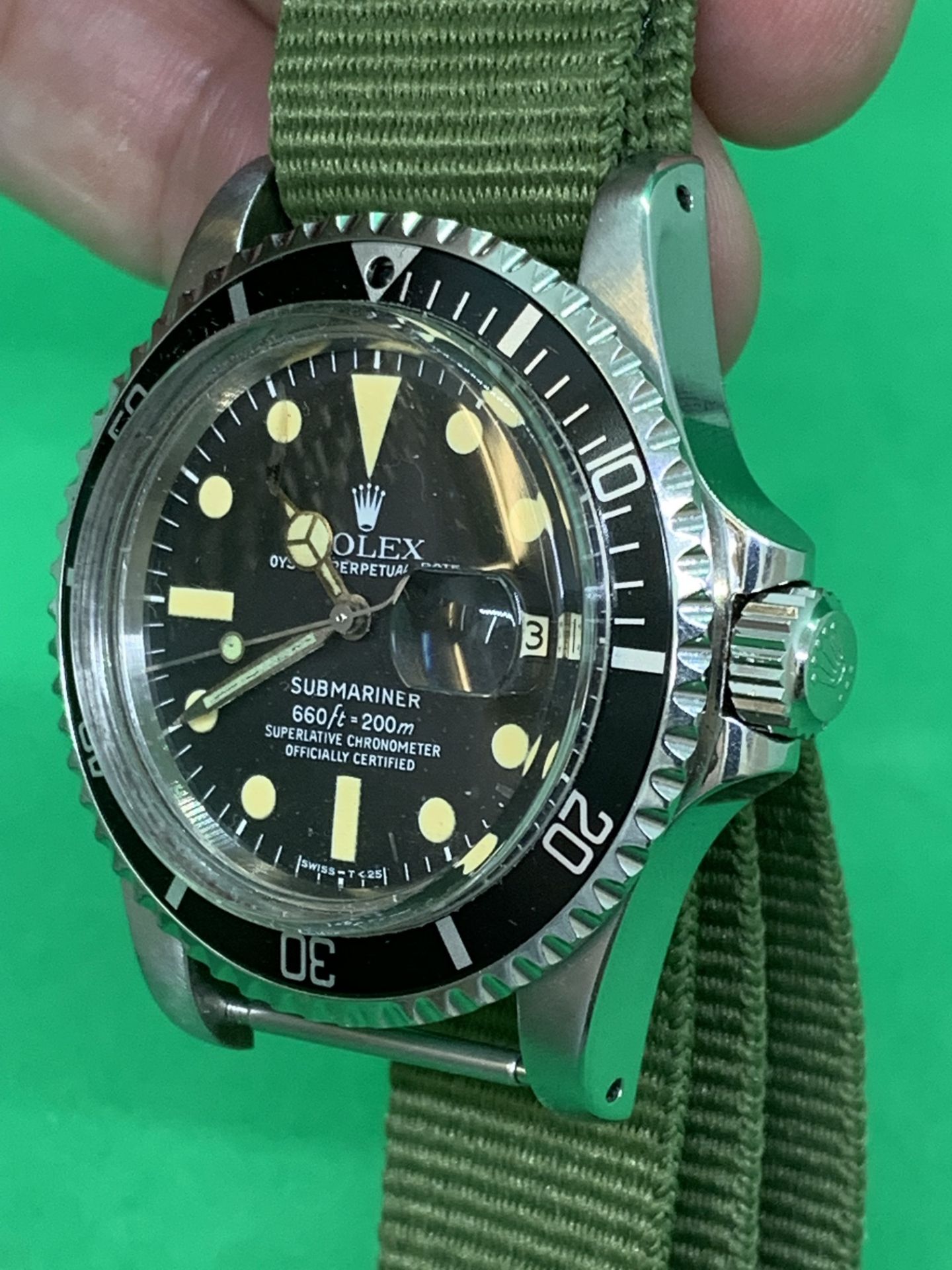 WATCH MARKED ROLEX SUBMARINER - MOVEMENT VERIFIED GENUINE ROLEX - Image 9 of 11