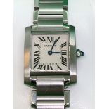 CARTIER STAINLESS STEEL WATCH