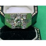 APPROX 1.00ct DIAMOND SOLITAIRE HEAVY 18ct GOLD RING - 13.8 GRAMS